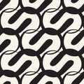 Vector seamless pattern with smooth curls Royalty Free Stock Photo